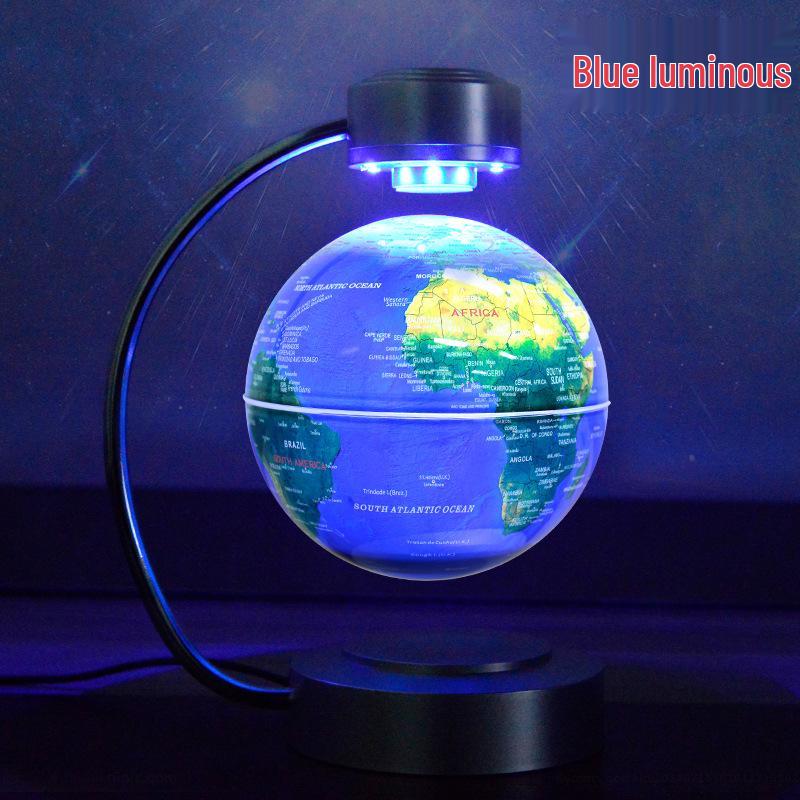 6-Inch Self-Rotating Magnetic Levitating Globe: Luminous Home Decor Gift