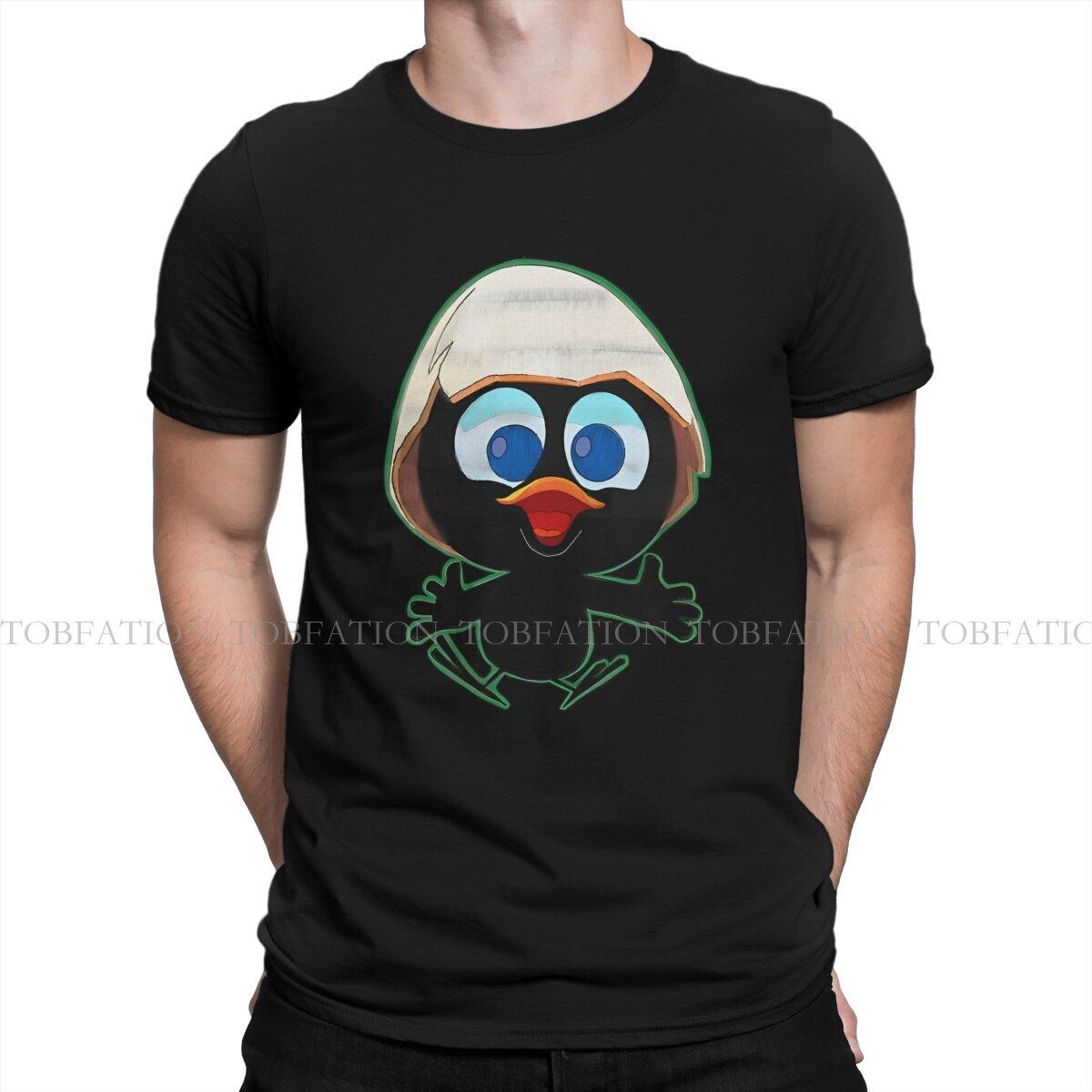 GUOYAN TOP Zijn Echt Te Oneerlijk T-shirt Voor Mannen Calimero Cartoon Animatie Kledingstijl T-shirt 100% Katoen Gedrukt Pluizig Cadeau M