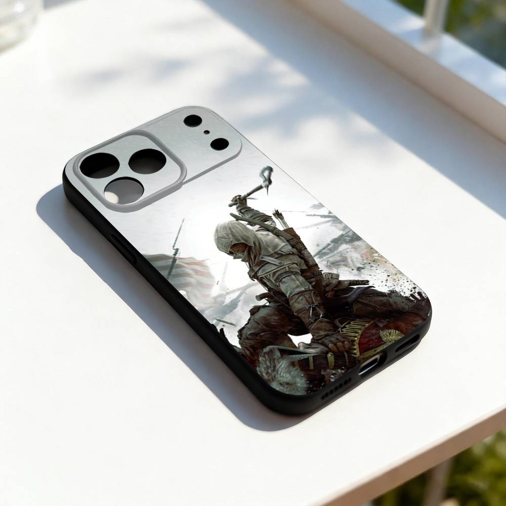A-Assassins-s Cool C-Creed Phone Case For iPhone 17,16,15,14,13,12,11,Pro,Max,Plus,E,SE4,Air,Mini Black Soft Cover
