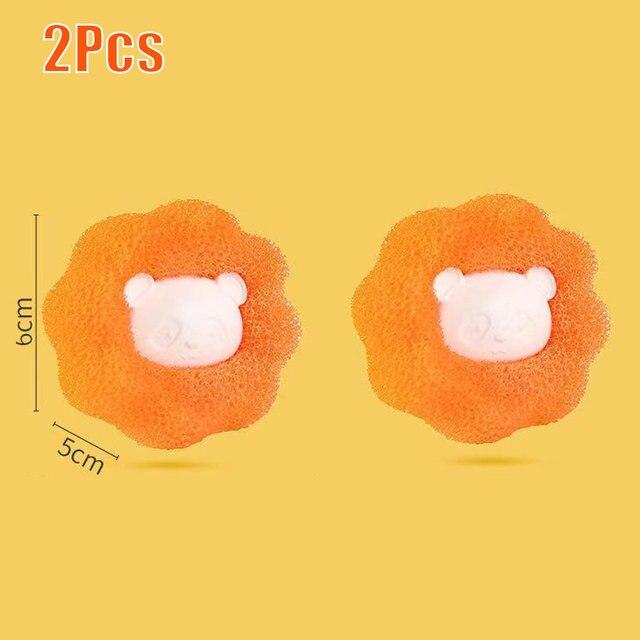 

Волшебный набор шариков для стирки, многоразовый инструмент для чистки одежды, средство для удаления шерсти домашних животных, стиральная машина, ловушка для кошек и собак, мяч для стирки 3Pcs оранжевый