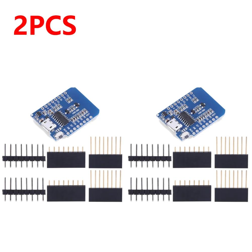 1-10pcs ESP8266 D1 Mini WIFI Development Board ESP-12F Wemos D1 Mini Nodemcu Lua Iot Board 3.3V Met Pins TYPE-C/Micro USB