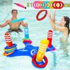Inflatable Pool Ring Toss Games Kit With Rings Multiplayer Pool Throwing Game Kids Family Water Fun Beach Party Toys