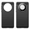 For Huawei Mate 60 Case Shockproof TPU Shell Brushed Carbon Fiber Texture Phone Cover
