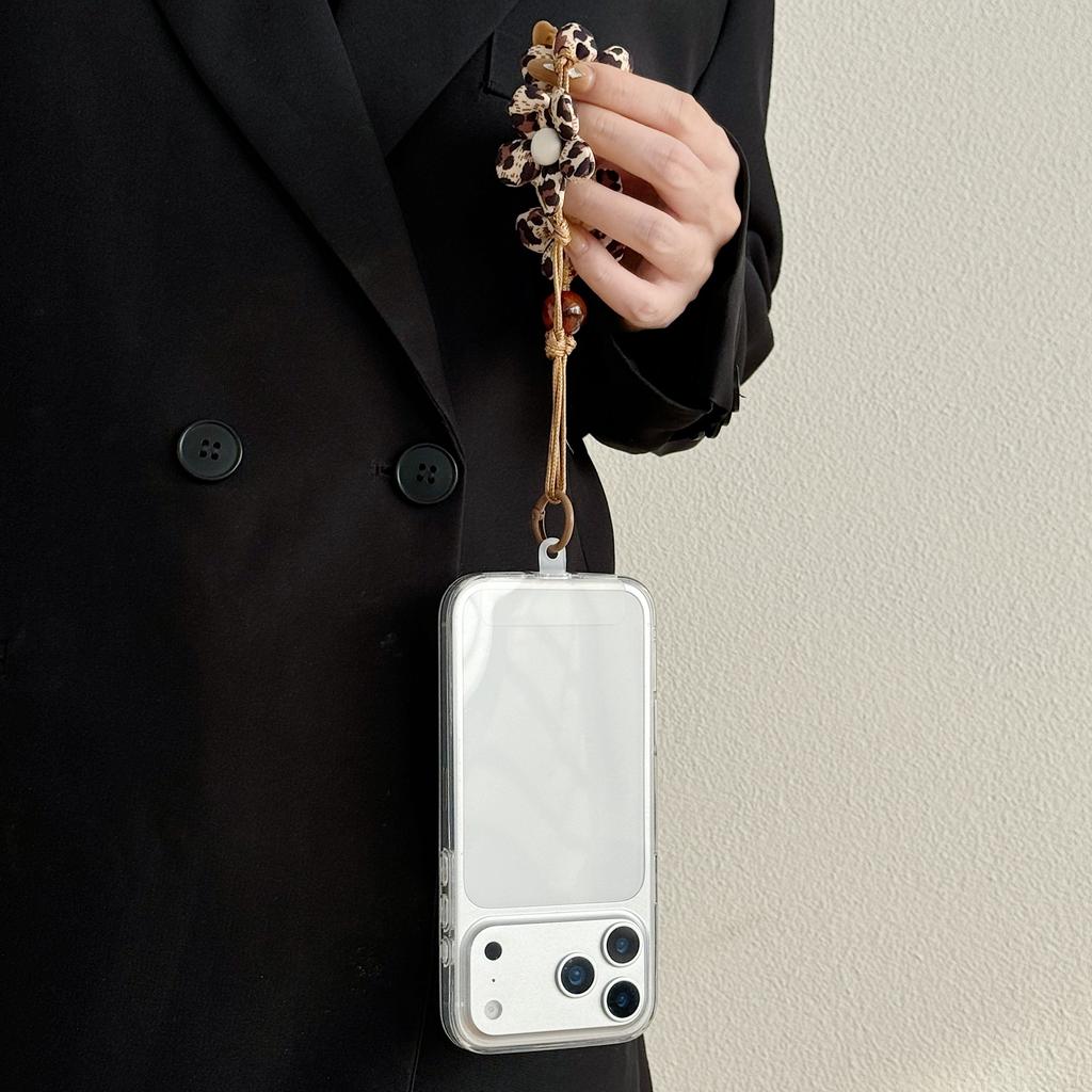 Fashionable And Creative Denim Flower Phone Lanyard, Wrist Short Rope, Water Bottle Backpack Universal Decorative Pendant