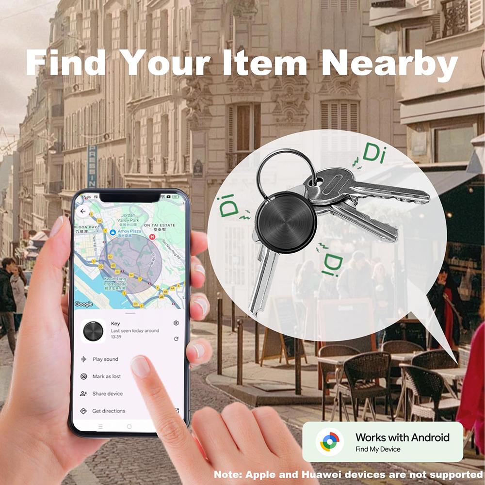 Bluetooth GPS Tracker for Android Google Find My Device Anti-Lost Wallet GPS Tracker Portable Smart Tag For Keys Luggage Bags