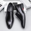 Spring and Autumn Leather Shoes Men's British Style Foot Business Casual Official Loafers Large Size Leather Shoes Men