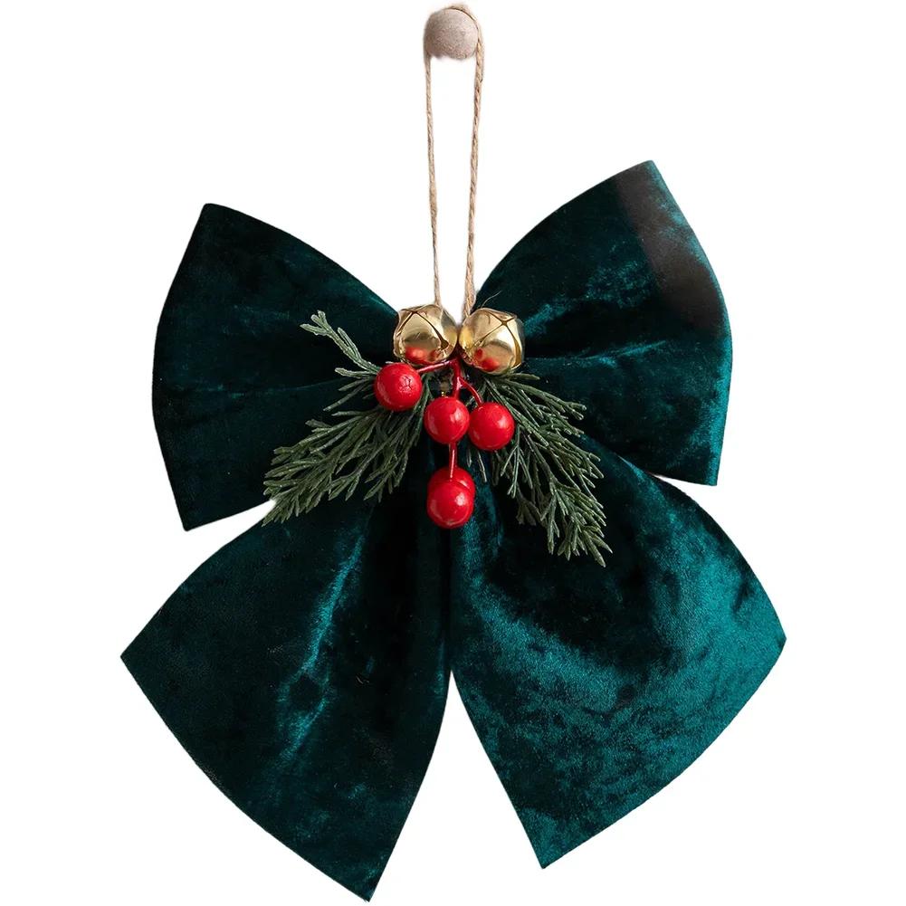 Holiday Tree Decorations Christmas Bow Ornament Christmas Decoration 16*20cm Charming Festive Bow Design Elegant Home Decor
