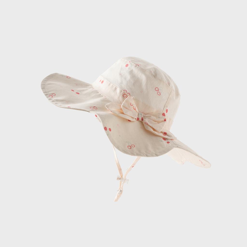 David Bella Children's Hat, Girls' Pure Cotton Fisherman's Hat, Sunshade Hat, Baby Printed Sun Hat