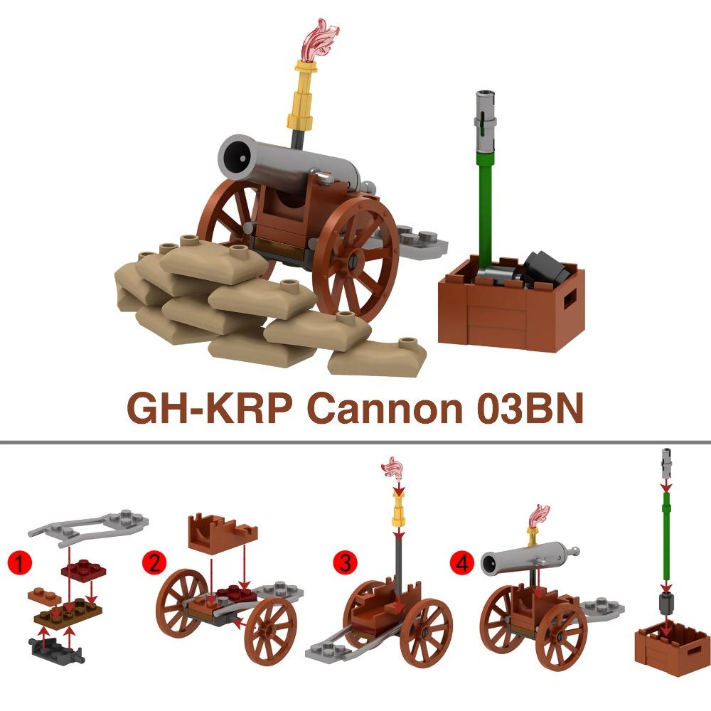 WW2 88mm Flak Gun Cannon Rocket Artillery Military Army War Weapons Soldier MOC Playmobil Model Building Block Children Kid Toy