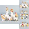Mofusand Cute Cat Fried Shrimp Seafood Series Model Set Desktop Ornament For Collectors And Gift Enthusiasts