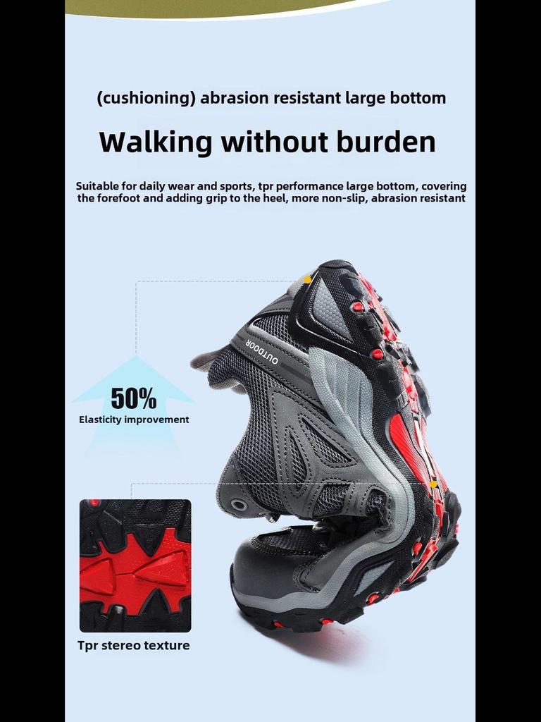 Spring/Summer Outdoor Hiking Shoes: Breathable Mesh for Men and Women