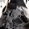 Cute Witch Doll Realistic Halloween Witch Pendant Halloween Broom Witch Decoration  Haunted House
