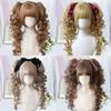 Ombre Princess Cut Double Ponytail Synthetic Halloween Harajuku Wig Lolita Wig with Bangs  Carnival