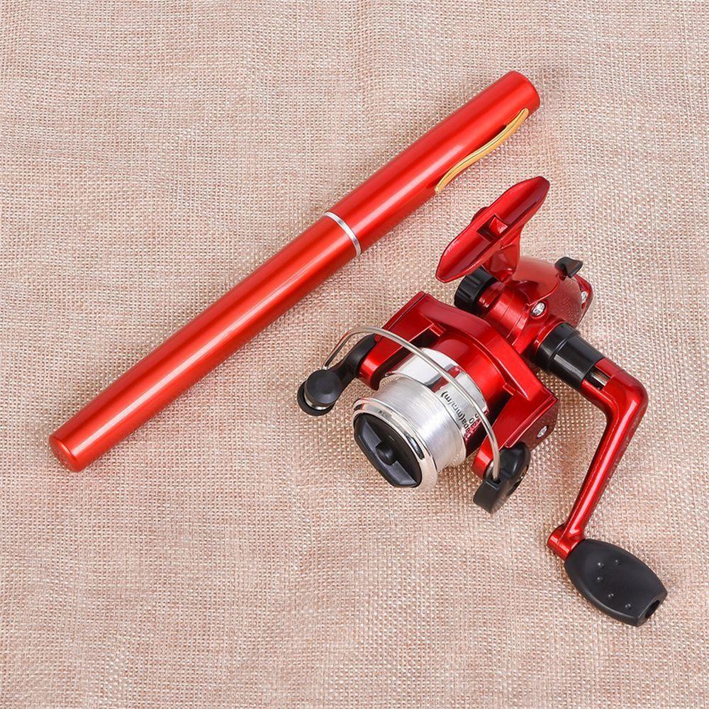 Hard Mini Fishing Pole Portable Fishing Hand Pole Pen Style Fishing Rod Freshwater
