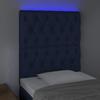 VidaXL LED Headboard Bedroom Furniture Single Bed Accessory Headboard Bed Frame Interior Blue 3122740