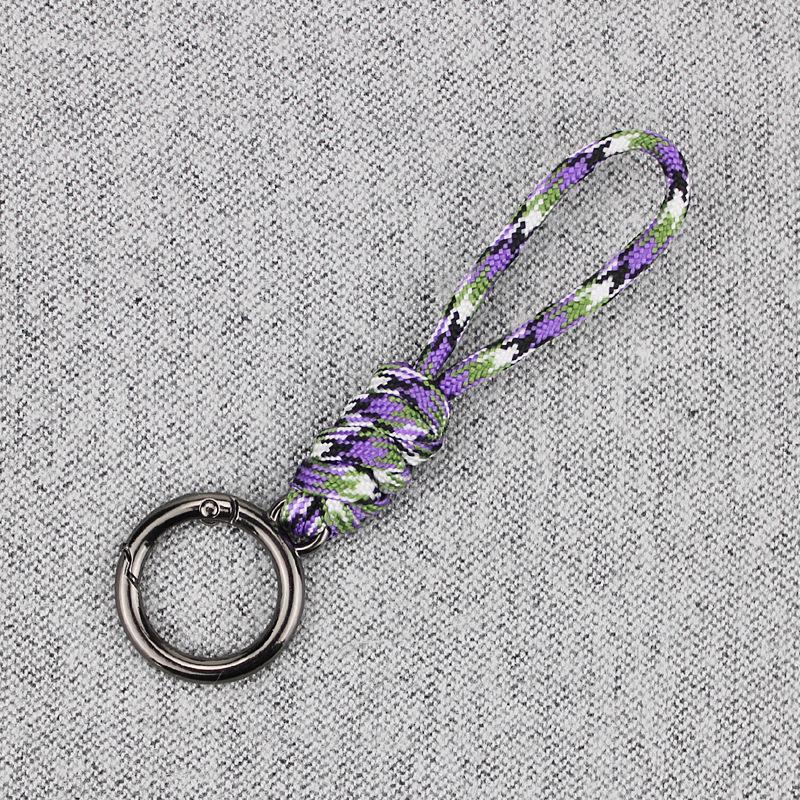 Color Combination Knot Mobile Lanyard Creative Short Braided Lanyard Mobile Phone Case Key Ring Can Be Detachable Anti-loss Rope