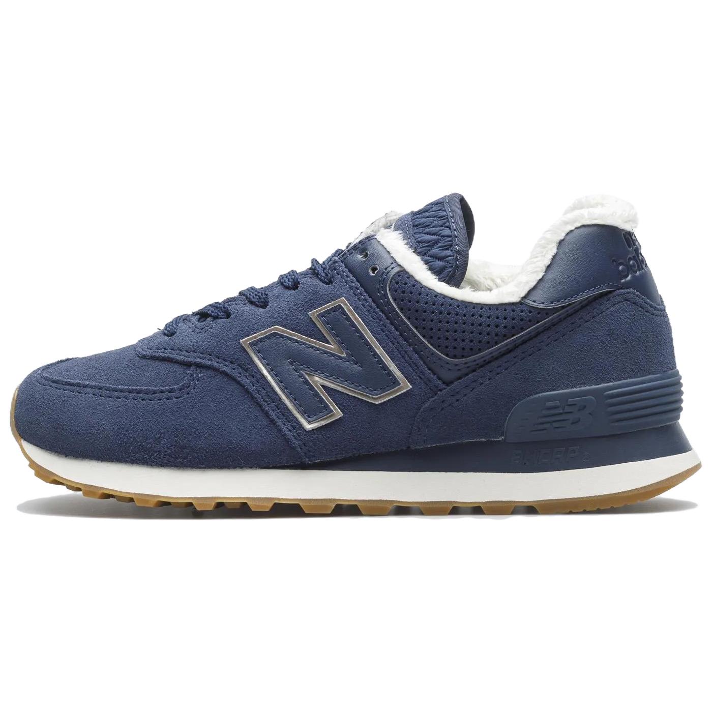 New Balance 574 Eclipse Gum Women Sneakers Blue Gold WL574LX2 43