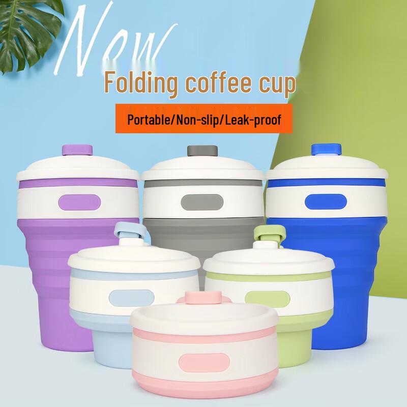 Portable Collapsible Silicone Cup with Carabiner