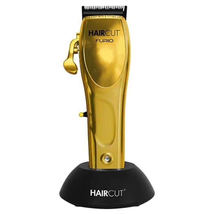 HAIR CUT Furio TH39 — Tondeuse professionnelle fil/sans fil, lame 45 mm acier japonais DLC, 5 hauteurs 0,3–3,3 mm, 7500 tr/min