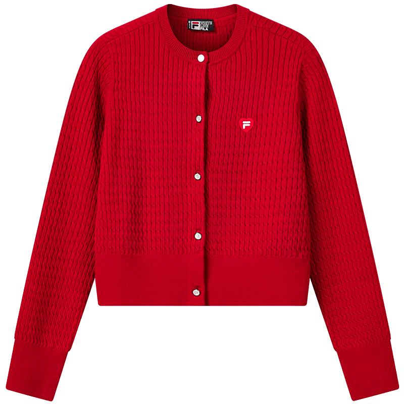 

FILA Women s Yang Mi Style Blush Knit Cardigan L