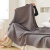 Pure Cotton Waffle Texture Blanket - Versatile Coverlet for Nap, Air Conditioning, or Summer Use