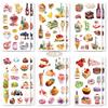 Cute and Stylish Stickers for Girls and Made of Japanese Washi Set of 12 Stickers for DIY Including and Household Budget Book Comes with a Gift