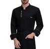 Unisex Strickjacke - Knopf Langarm Kochuniform