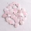 20mm Crystal Agate Heart Necklace Pendant - Natural Stone Jewelry Accessory