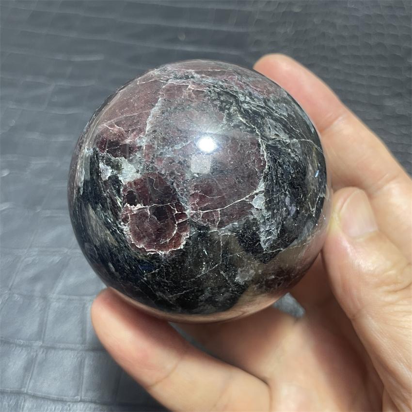 6,6 cm Natürliche Hochwertige Polierte Granat Magische Kugeln Edelsteine Kugel Reiki Kristall Sammlung Geschenke
