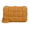 Borsa a Spalla Donna Cassette Muse Finitura Ottone Intreccio Pelle Pieghettata Tessuta Marrone 717089V2FY17713
