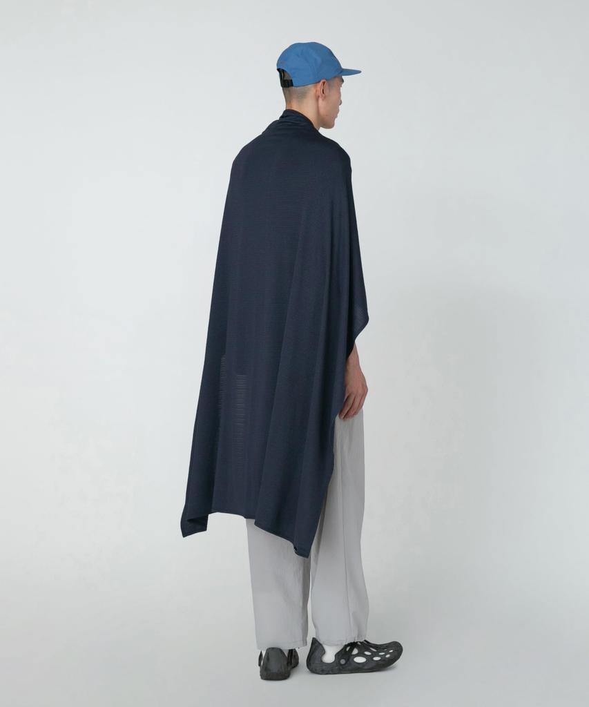 Snow Peak Breathable Dry Grid Outdoor Towel Blanket, Free Size, Black, AC-25SU013