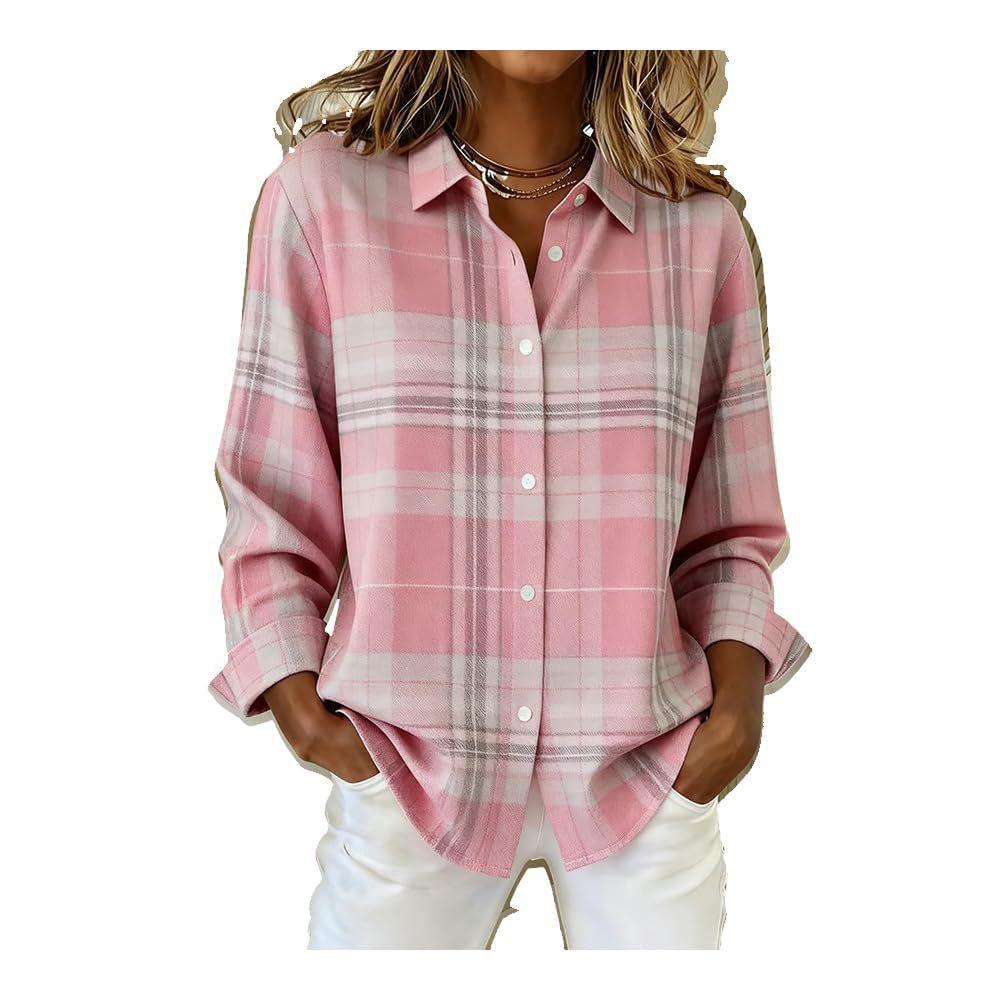 2025 TEMU 3D Print Women's Autumn Shirt - Trendy European & American Style