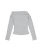 NO EXTRA TOUCH Off-Shoulder Drape Long Sleeve T-Shirt (Gray) / 26Spts004Gr