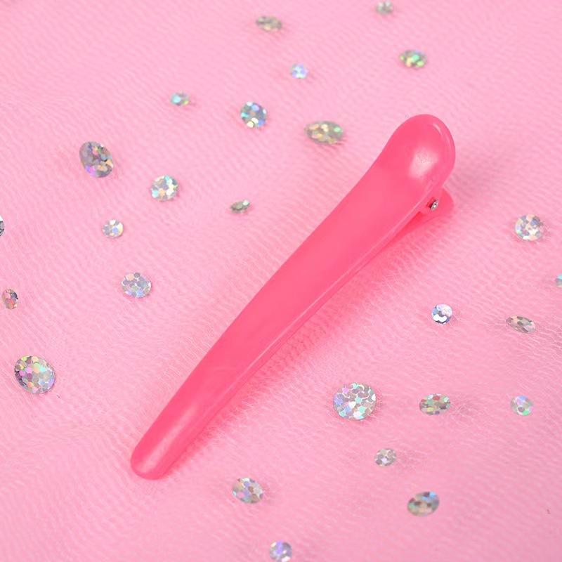 10PCS Professional Hairdressing Salon Hairpins Black Plastic Single Prong DIY Alligator Hair Clip