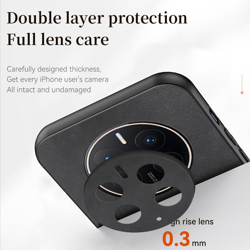 Etui na Huawei Mate 50 Pro Magnetyczny Uchwyt Skórzane Etui na Telefon Dla Mate 50 Mate50Pro Miękki Silikon Odporny na Wstrząsy Ochrona Tylna Pokrywa