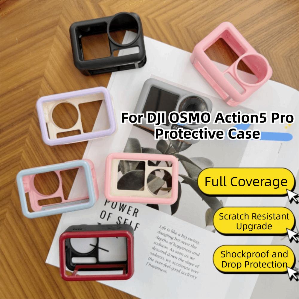 Anti-scratch TPU Case Shockproof Soft Shell Protective Cover for DJI Osmo Action 5 Pro Accessories