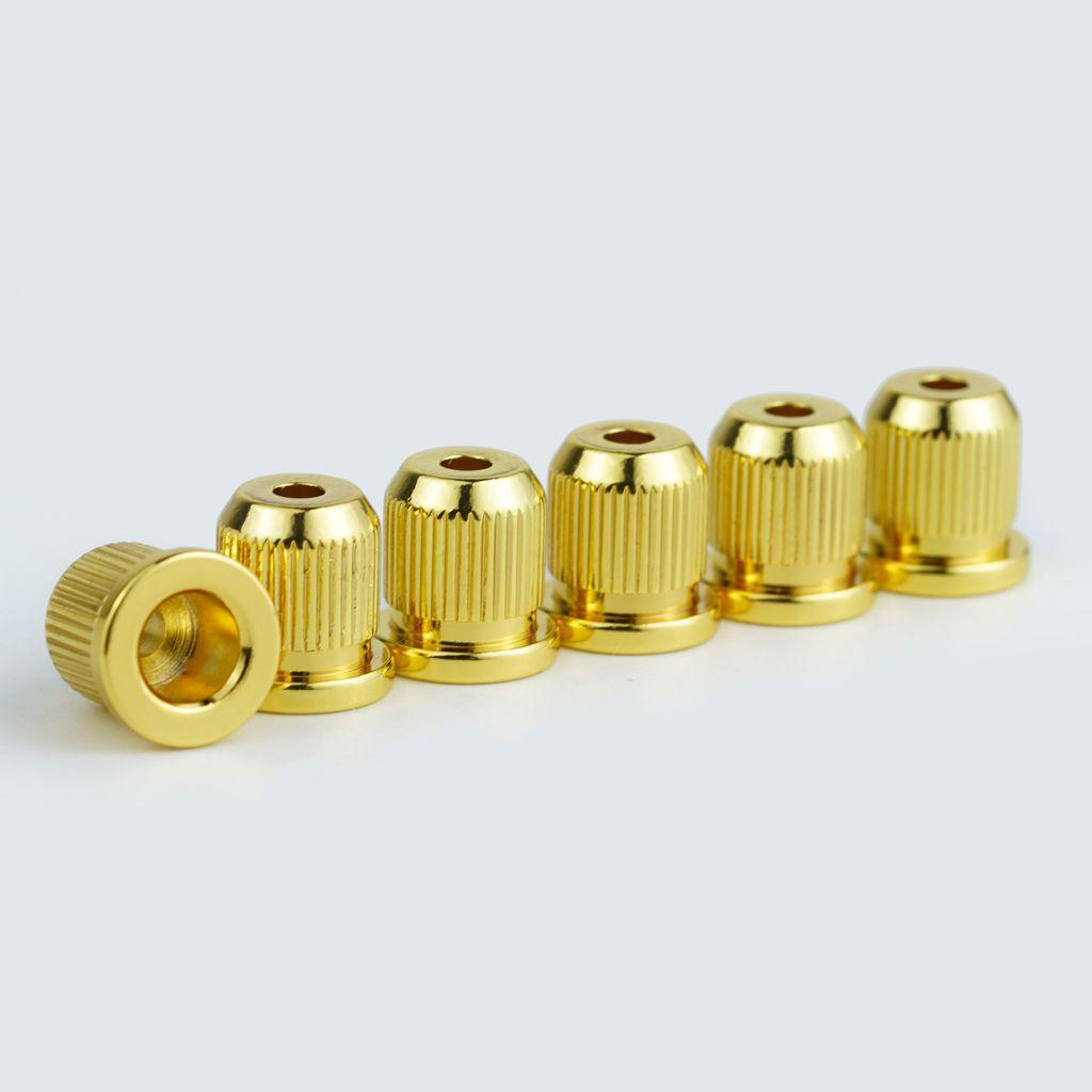 6Pcsset Brass Through Body String Ferrules String Bushings For Electric Guitar Accessories