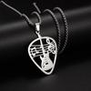 Punk Rock Musik Gitarre Halskette Männer Frauen Gothic Anhänger Halskette Mode Personalisiertes Geschenk Hip Hop Biker Schmuck für Freund