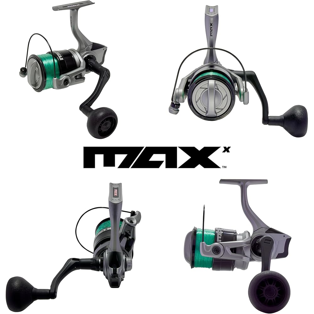 AbuGarcia Max X 4000 Spinning Reel with Line Beginner Friendly Fishing Gear