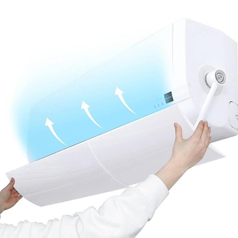 Retractable Air Conditioning Deflector Air Diverter Cover Anti Wind Baffles