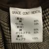 Unused GRACE CONTINENTAL Made In Japan Houndstooth Pattern High Waist Wide Pants Women Used