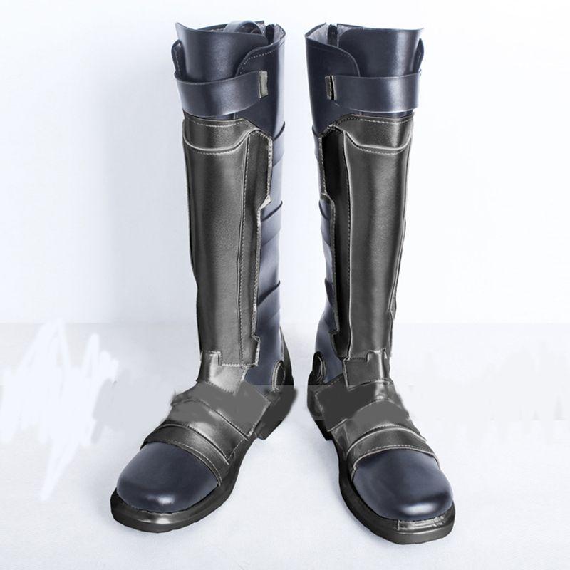 Overwatch Soldier 76 Cosplay Boots Custom Made Comfortable Pu Leather Shoes