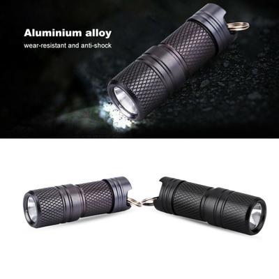 Outdoor Mini Portable Keychain USB Rechargeable LED Flashlight Torch Lamp Light