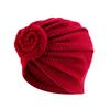 1PC Women Headscarf Breathable Decor Headwrap Fashion Solid Color Elegant Turban Hat Top Flower Sunscreen Hijab