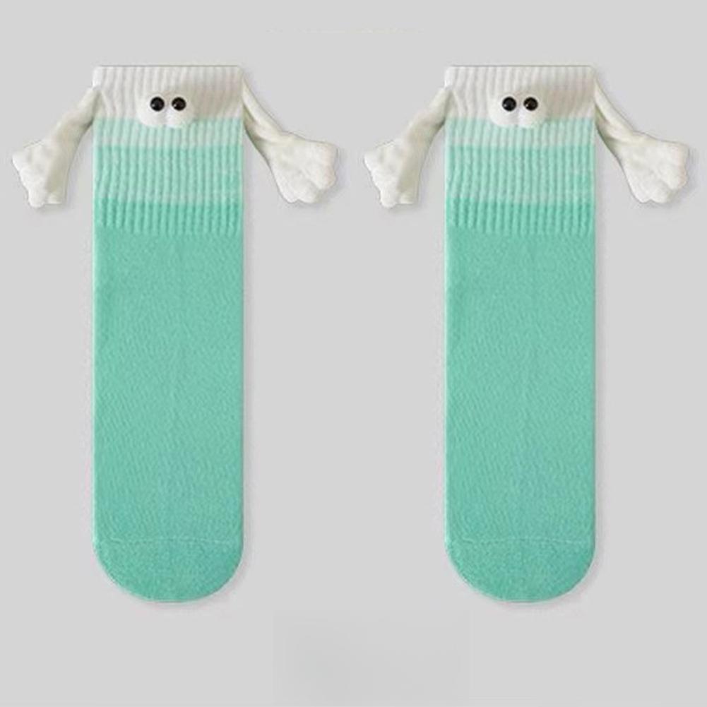 Holding Hands Magnetic Socks Fun Color Cartoon Sock for Women Men Crazy Novelty Valentine's Gifts For Couples Anniversary Friend