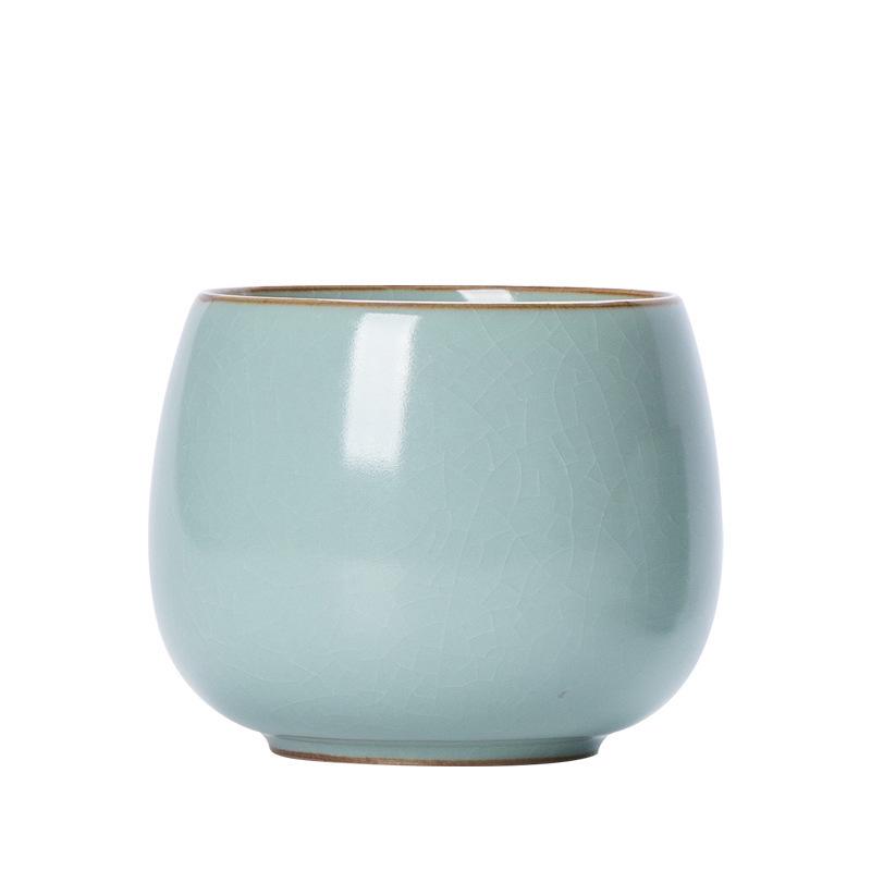 Sky Blue Ru Porcelain Gongfu Tea Master Cup - Personal Tea Tasting Set