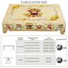 1 Piece of Summer Retro Farmhouse Pastoral Pattern Rectangular Tablecloth, Cow, Flower, Pattern Printed Round Tablecloth, Party Tablecloth, Home Table