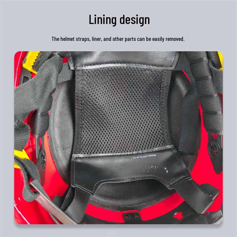 Allzweck-Rettungs- und Feuerwehrhelm mit atmungsaktiven Löchern, Visier und stoßfester Kopfschutz