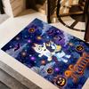 Halloween Night Adventure Customize Text Floor Mat Perfect for Outdoor Game Room Entryway Foyer Anti-slip Rug Office Home Decor