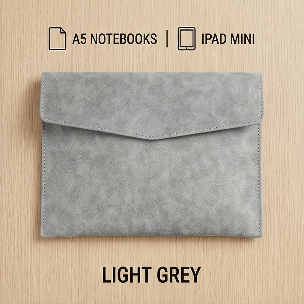 Simple Retro A5 Leather Briefcase Thick Waterproof Design Portable Large Capacity Business Document Storage Bag